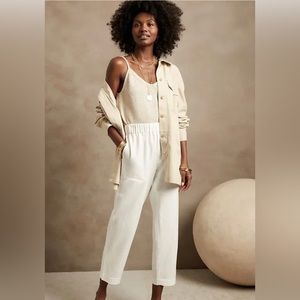 New Banana Republic linen-lyocell pants